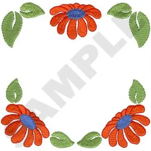 Bulk Order Floral Frame Embroidery Design