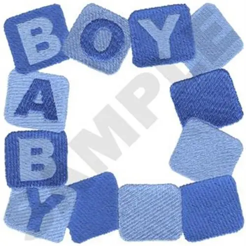 Baby Boy Frame Embroidery Design Viral