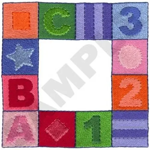 Patchwork Frame Embroidery Design Affordable