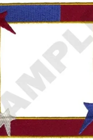 Buy Online Stars & Stripes Frame Embroidery Design
