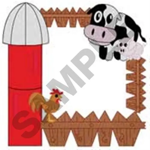 Handmade Farm Fence Quilt Embroidery Design