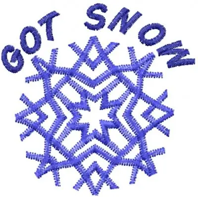 GOT SNOW Embroidery Design Markdown
