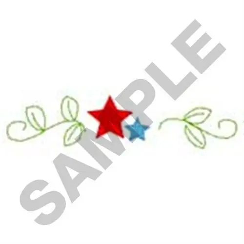 Small Star Border Embroidery Design Place Order