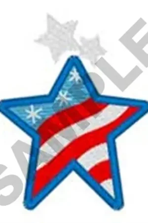Hot Picks Small Star Corner Embroidery Design