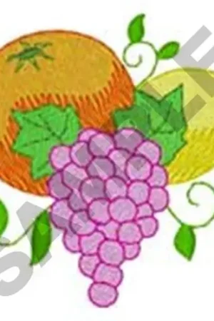 Same Day Shipping Small Fruit Corner Embroidery Design