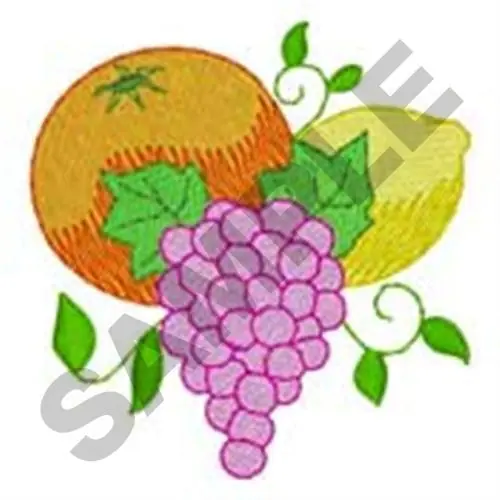 Same Day Shipping Small Fruit Corner Embroidery Design