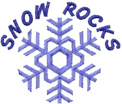 SNOW ROCKS Embroidery Design Premium