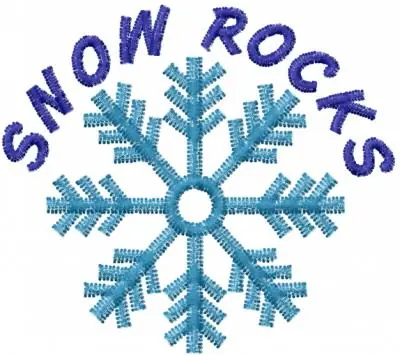 SNOW ROCKS Embroidery Design Cheap