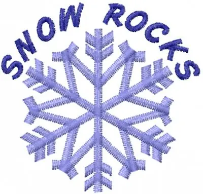 SNOW ROCKS Embroidery Design Professional Grade