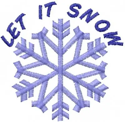 Price Cut LET IT SNOW Embroidery Design