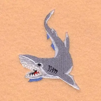 Price Cut Shark Embroidery Design