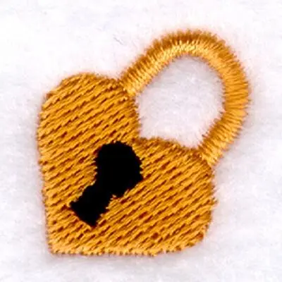 Editor’s Pick Heart Lock Icon Embroidery Design