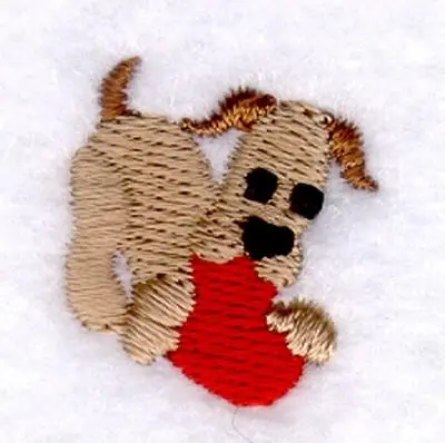 Place Order Puppy Heart Icon Embroidery Design