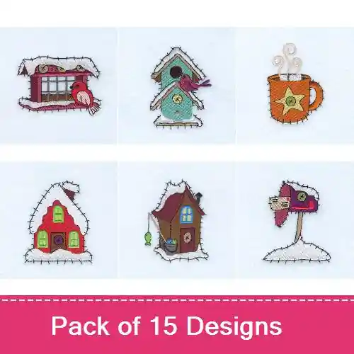 Winter Country Stitch Embroidery design pack by Starbird Inc, Embroidery Packs on EmbroideryDesigns.com Fast Shipping