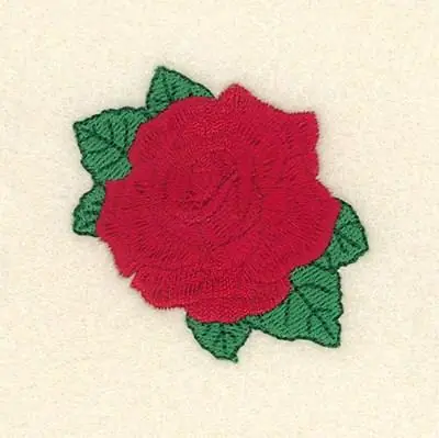 Rose Single Embroidery Design Luxury
