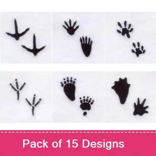 Seasonal Sale Animal Tracks Embroidery design pack by Starbird Inc, Embroidery Packs on EmbroideryDesigns.com