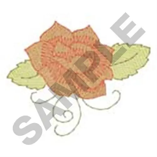 Small Rose Corner Embroidery Design Price Cut