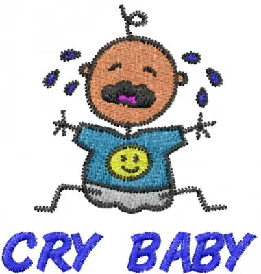 CRY BABY Embroidery Design Time-Limited