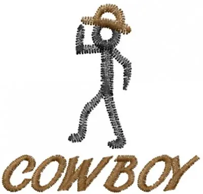 COWBOY Embroidery Design Today Only
