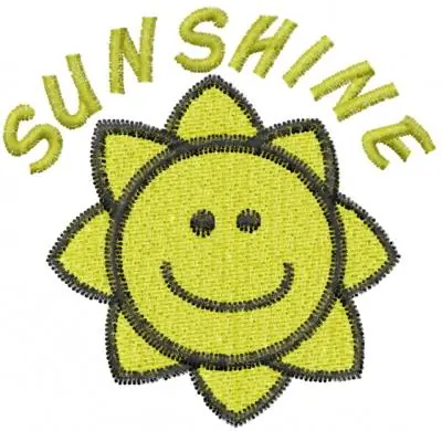 Budget SUNSHINE Embroidery Design