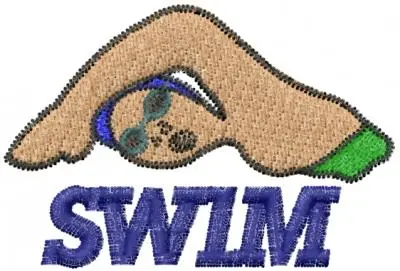 SWIM Embroidery Design Premium