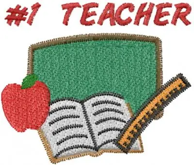 Money Back Guarantee 1 TEACHER Embroidery Design
