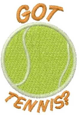 GOT TENNIS? Embroidery Design Latest