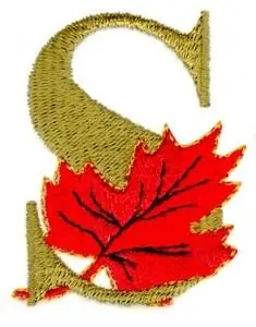 Saskatchewan S & Leaf Embroidery Design Buy Online