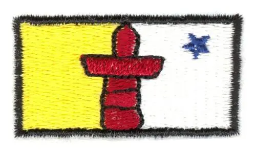 Fresh Stock Nunavut Territory Flag Embroidery Design