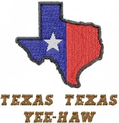 Free Shipping YEE HAW Embroidery Design