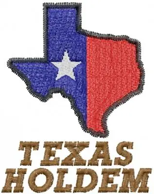 TEXAS HOLDEM Embroidery Design Trusted Brand