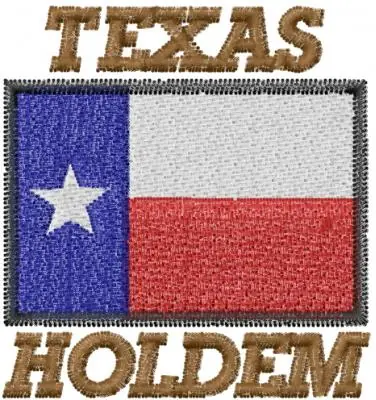 Factory Price TEXAS HOLDEM Embroidery Design