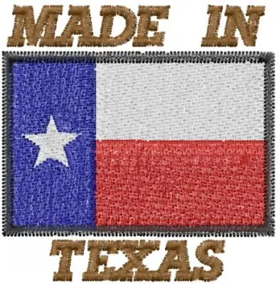 MADE IN TEXAS Embroidery Design Hot Picks