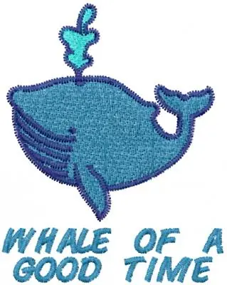Best Price WHALE OF A GOOD TIME Embroidery Design