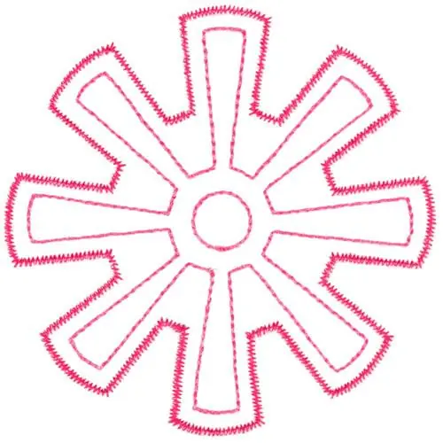 Flower Wheel Embroidery Design Special Offer