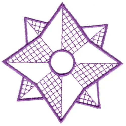 Shop Now Eight Point Star Embroidery Design