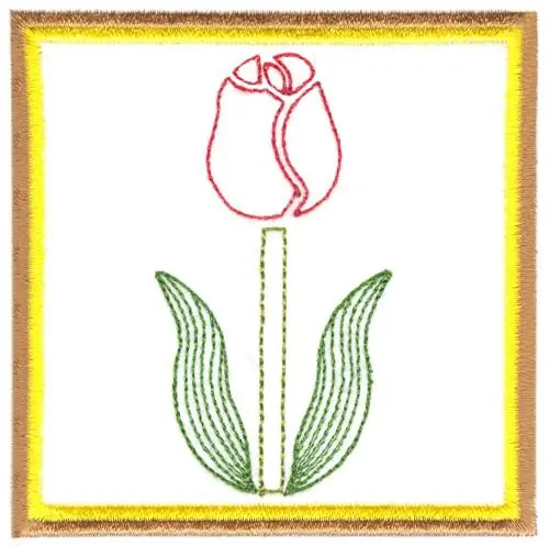 Rosebud Embroidery Design Brand New