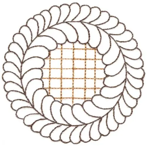 Best Seller Lattice Pie Embroidery Design