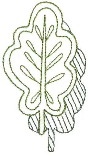 Oak Leaf Embroidery Design Free Shipping