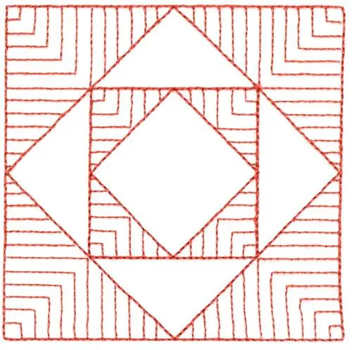 Original Four Squares Embroidery Design