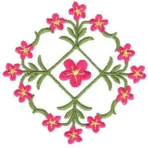 Direct From Factory Flowers and Vines Embroidery Design