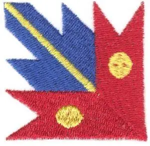 Starburst Corner Embroidery Design Wholesale