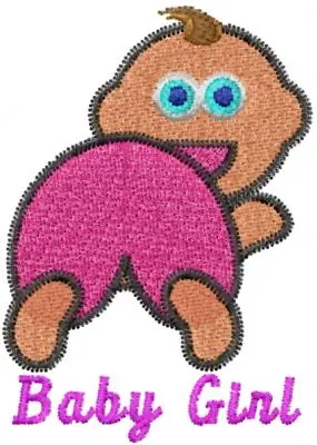 Fan Favorite Baby Girl Embroidery Design
