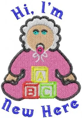 Im New Here Embroidery Design Professional Grade