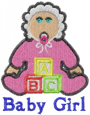 Baby Girl Embroidery Design Popular