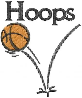 Hoops Embroidery Design Brand New