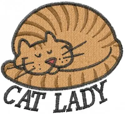 Cat Lady Embroidery Design Limited Offer