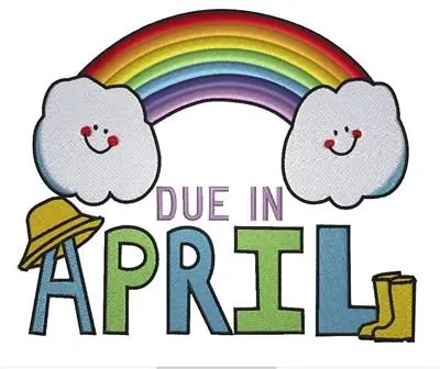 Shop Now April Rainbow Due in April Embroidery Design