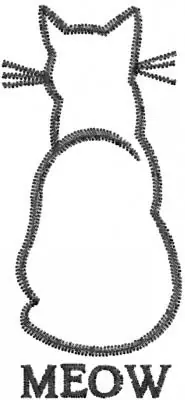 Crafted Cats Meow Embroidery Design