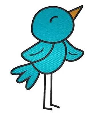 Cute Spring Bird Embroidery Design High Quality